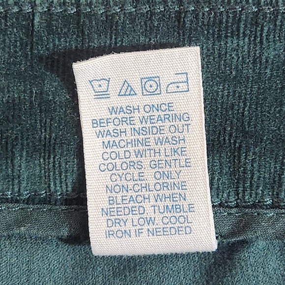 Market & Spruce Womens Corduroy Pants Size 12 Solid Dark Green Skinny Stretch - Picture 7 of 8